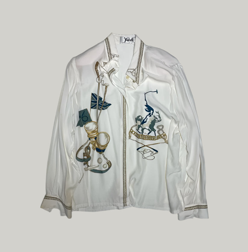 Yarell Vintage Printed Button-Up Shirt