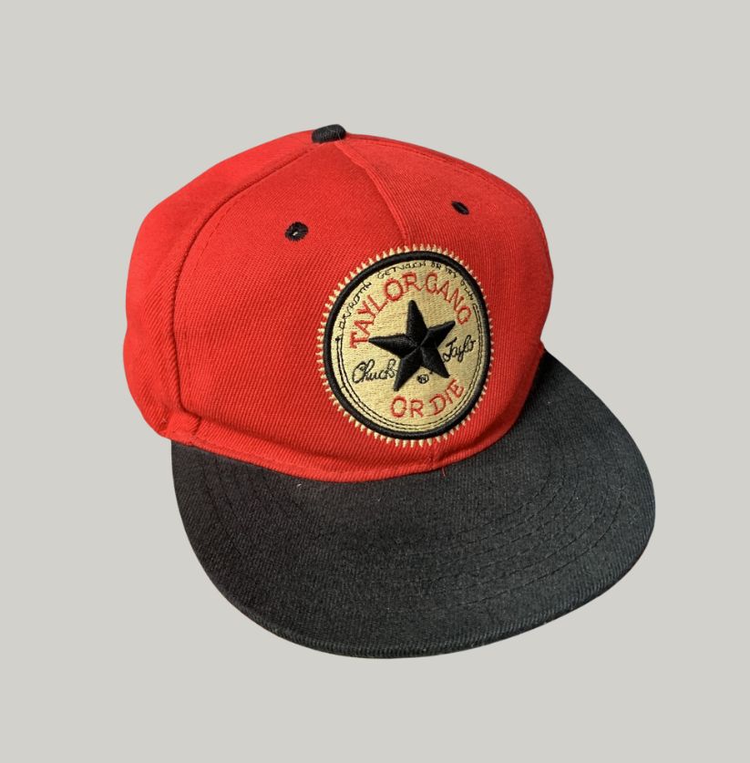 Vintage Style Bright Red Baseball Cap