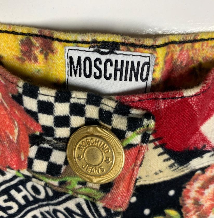 Vintage Moschino Multi-Pattern Trousers