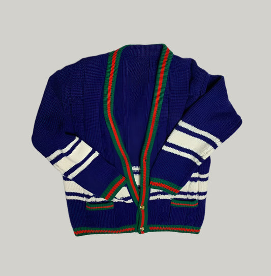 Gucci La Société Angélique Royal Blue Knitted Cardigan