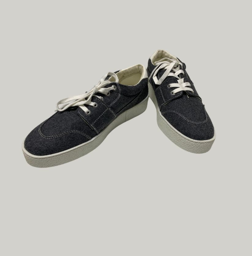 Brand New Ami Paris Grey Felt Low-Top Sneakers