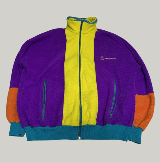 Vintage Sergio Tacchini Colour Block Fleece Jacket