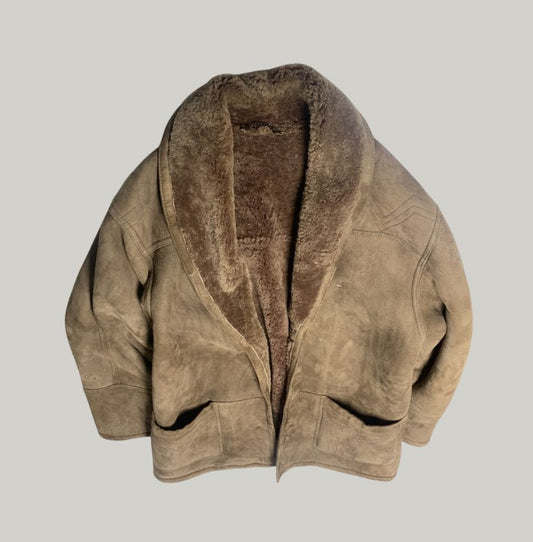 Vintage Two-Tone Sheepskin Jacket