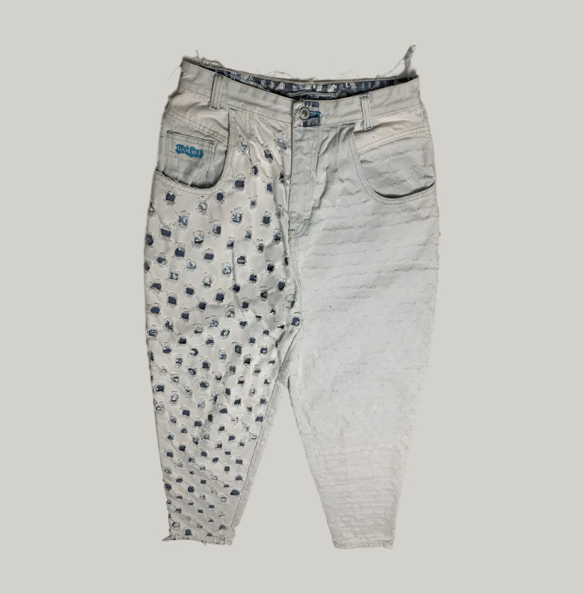 Major Damage Ripped Style Jacket & Jeans Set