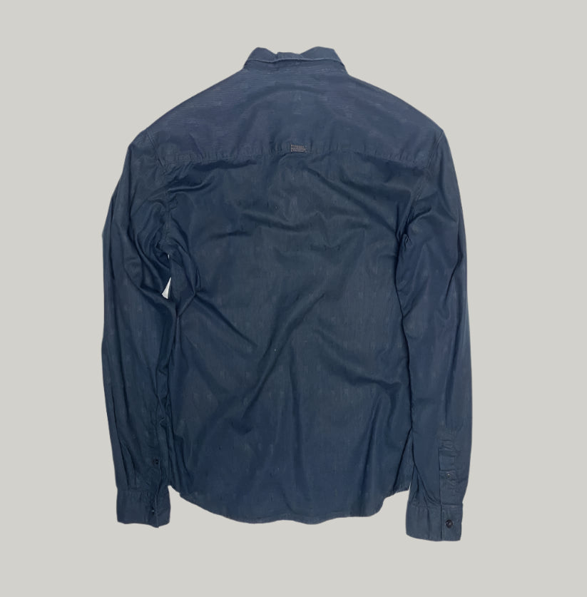 Levi Strauss Textured Navy Blue Shirt