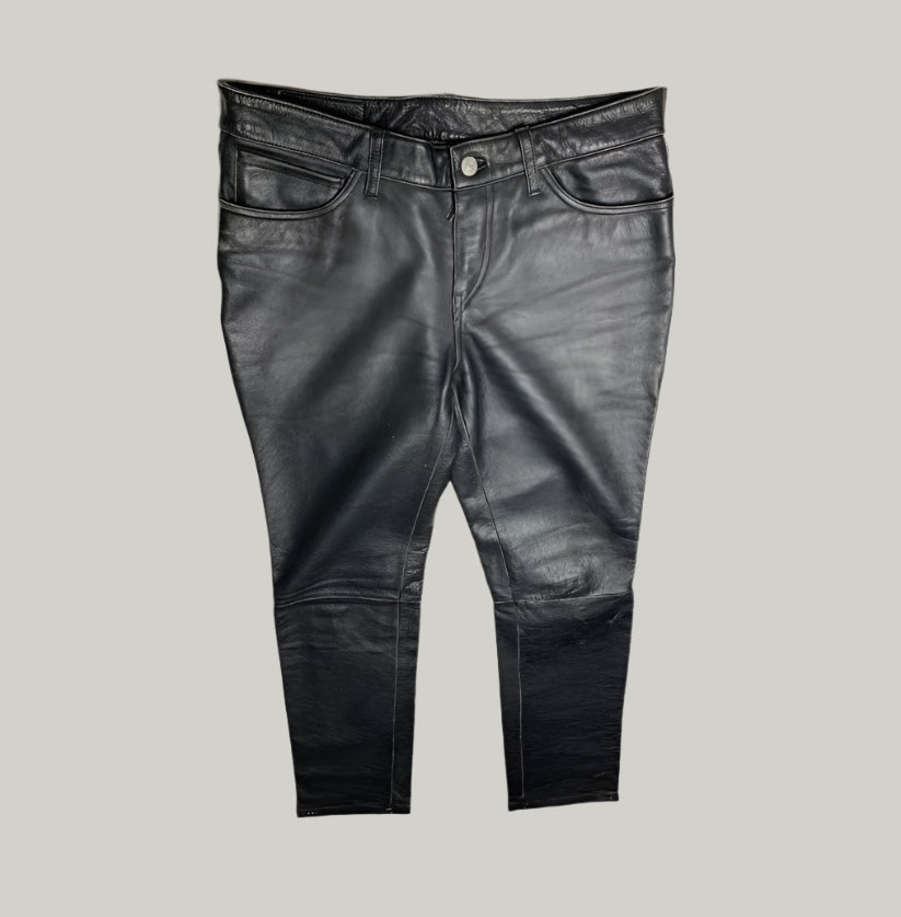 Levi's Black Leather Trousers