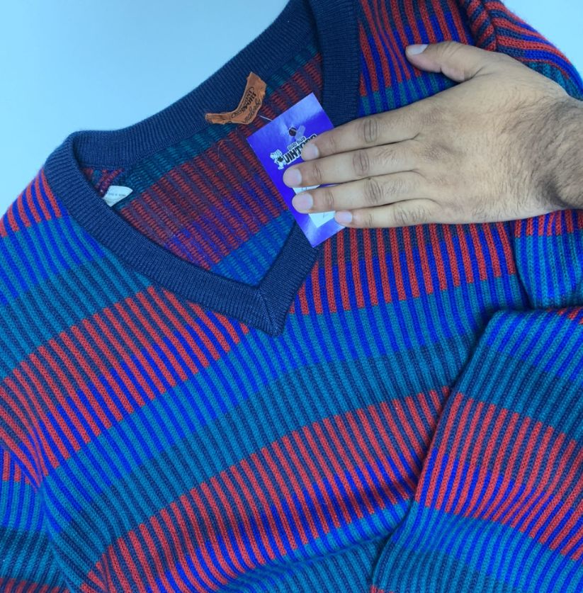 Missoni Striped V-Neck Pullover Sweater