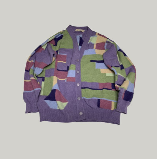 Paco Patchwork Wool Cardigan