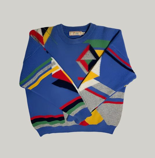 Vintage Paco Multi-Color Knitted Jumper