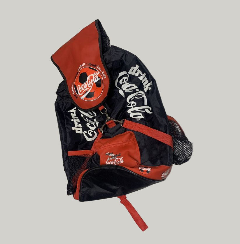Vintage Coca-Cola Football Sports Bag