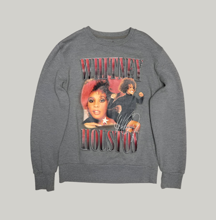 Whitney Houston Graphic Grey Sweatshirt