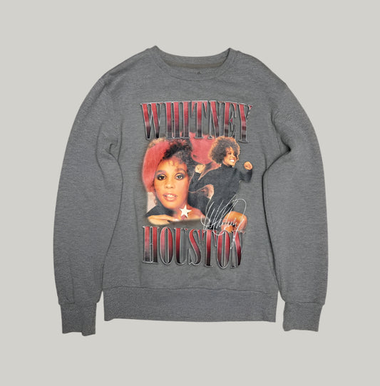 Whitney Houston Graphic Grey Sweatshirt