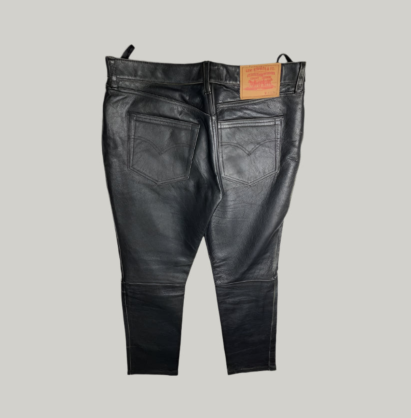 Levi's Black Leather Trousers