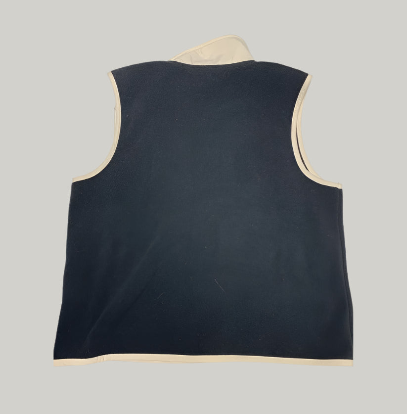 Fila Black & Cream Fleece Vest
