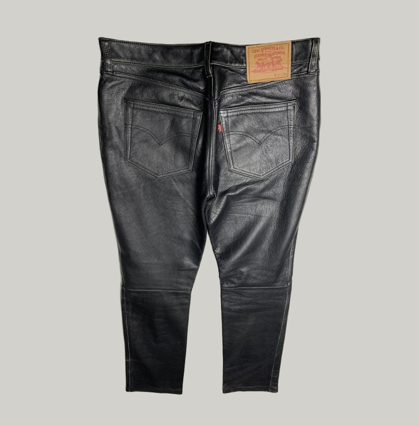 Levi’s Black Leather Jeans