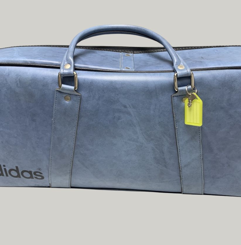Adidas Blue Trefoil Leather Holdall