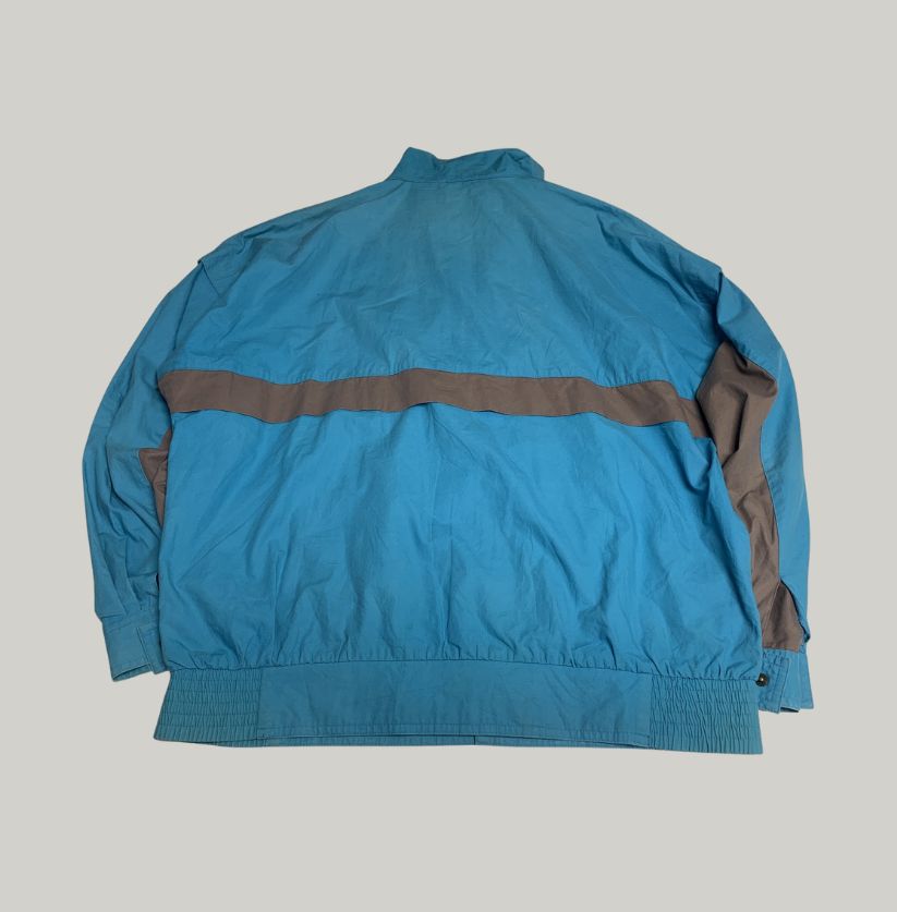 Adidas Navy Blue Full-Zip Windbreaker Jacket