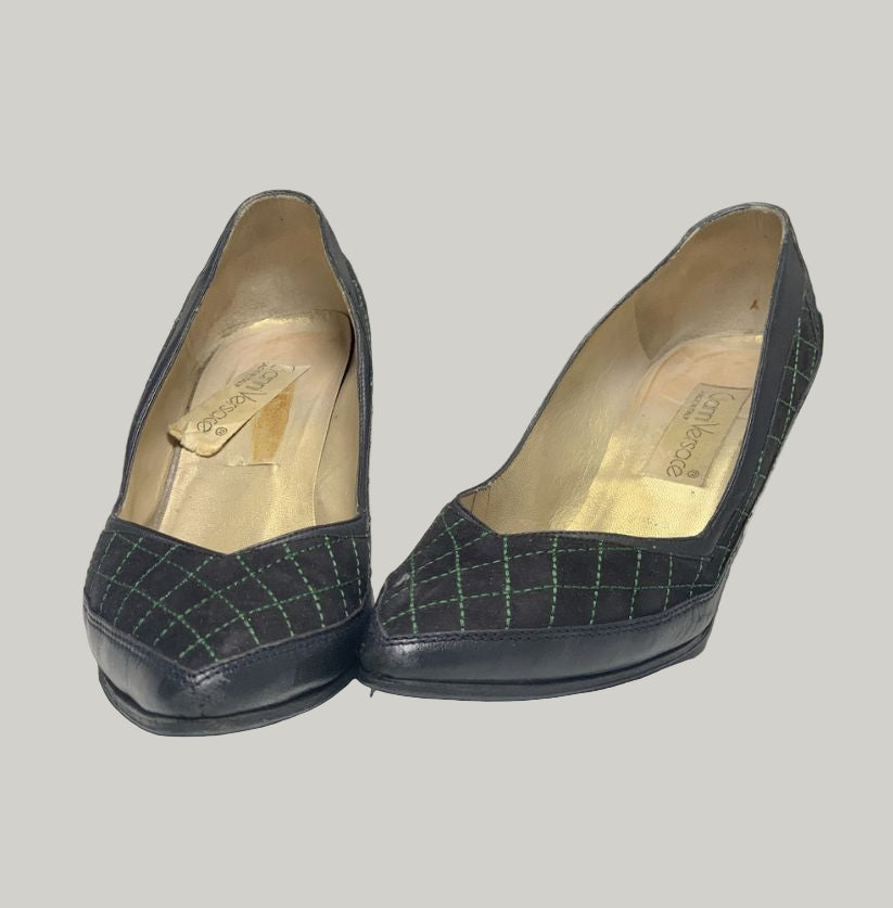 Gianni Versace Vintage Navy Heels