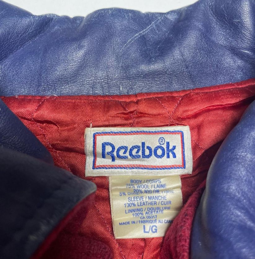 Vintage Reebok Varsity Jacket in Size L