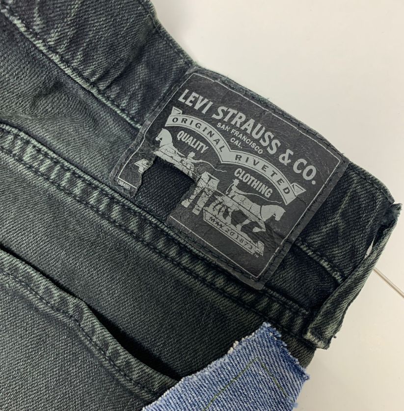 Levi's Black Patchwork Denim Jeans