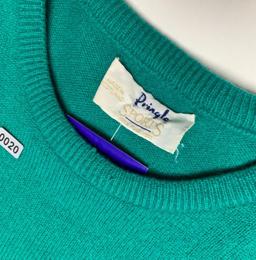 Vintage Pringle Sports Argyle Knitted Jumper
