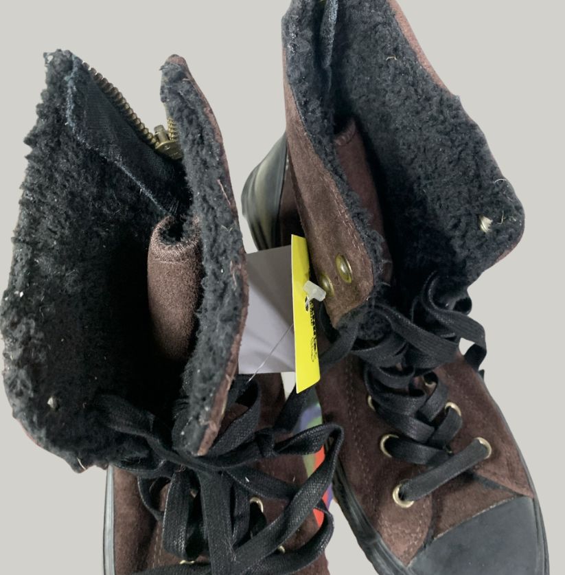 Converse Brown Suede High-Top Sneakers