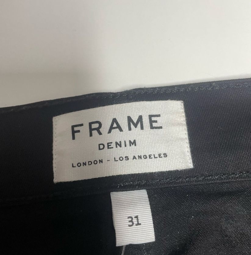 Frame Denim Straight High-Waisted Jeans