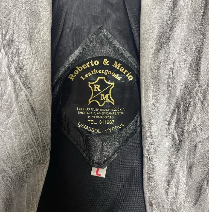 Vintage Roberto & Mario Black and Grey Jacket