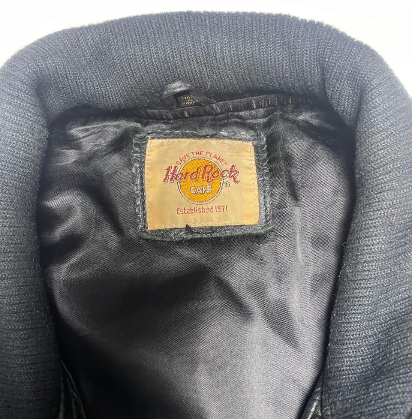 Hard Rock Cafe Black Biker Jacket