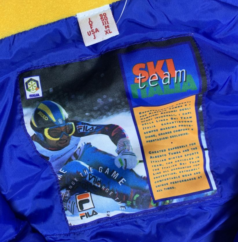 Fila Blue & Yellow Ski Suit "Ski Team" Edition