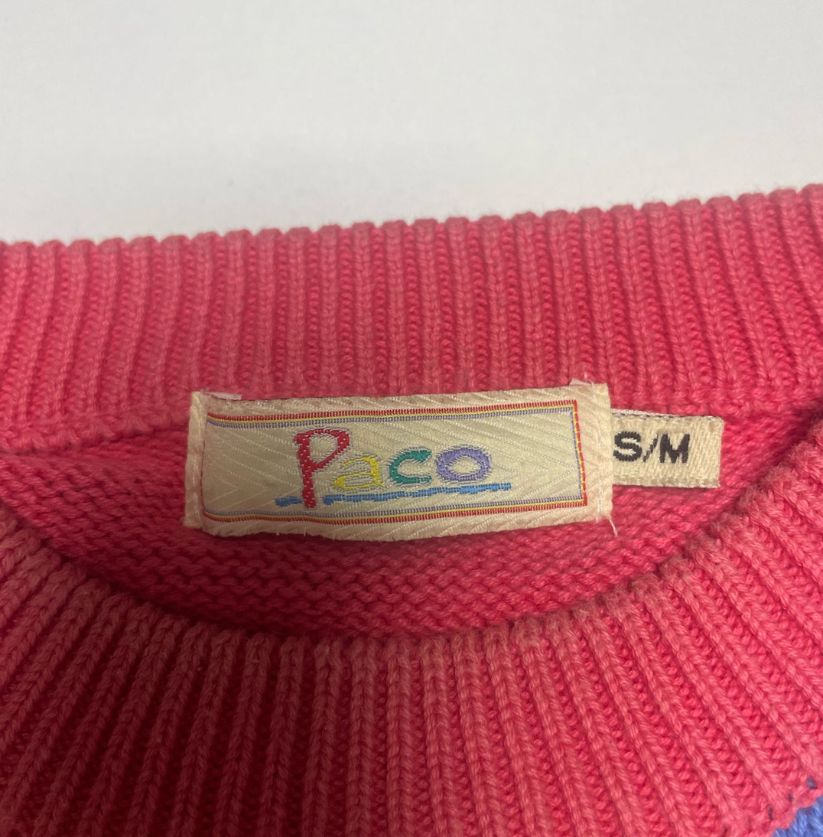 Paco Maroon Colorful Jumper