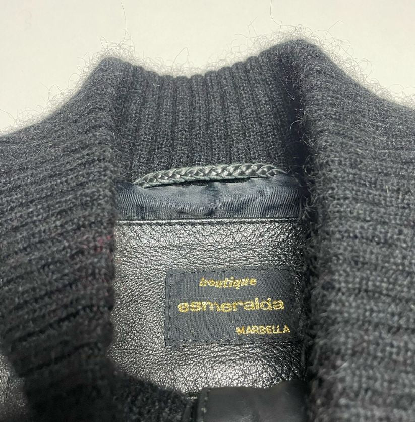 Boutique Esmeralda Marbella Leather & Wool Jacket