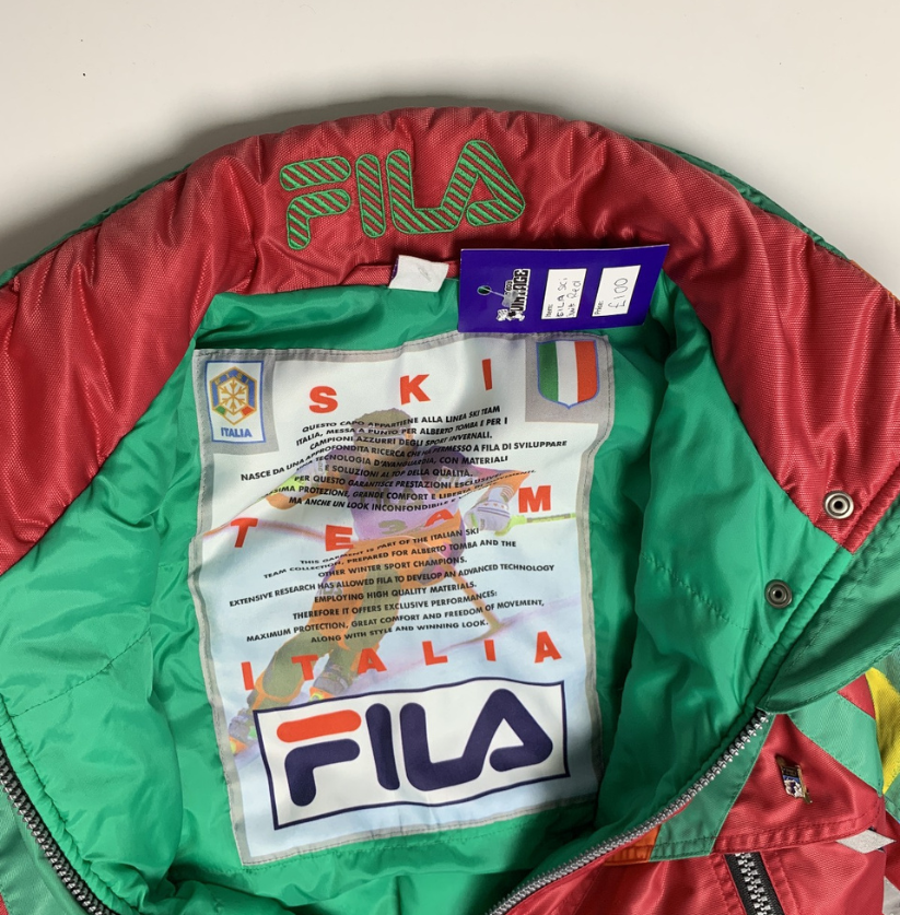 Fila Red Vintage Ski Suit