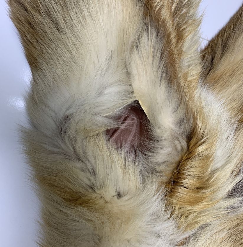 Golden Brown Tonal Fur Coat