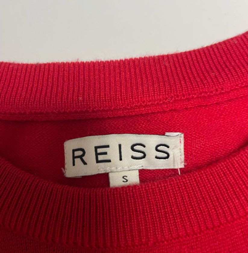 Reiss Solid Red Sweatshirt