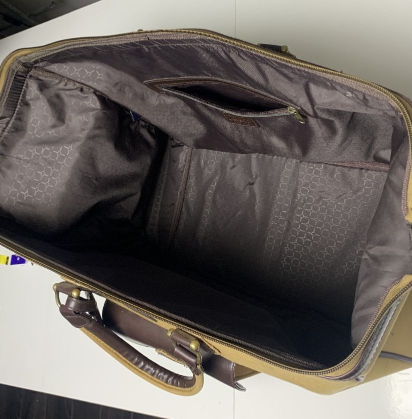 Chaps Light Brown Duffle Bag