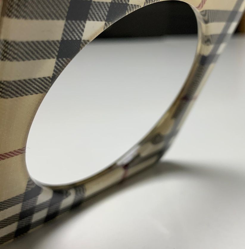 Burberry Check Pattern Square Bangle