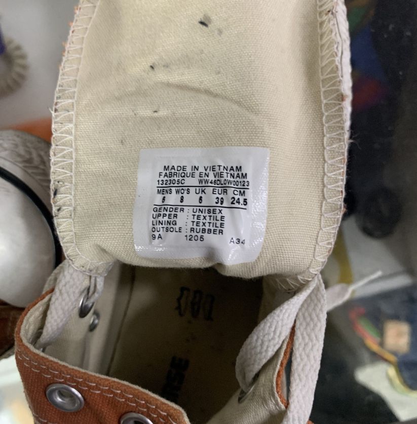 Converse Orange High-Top Sneaker