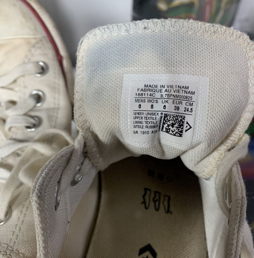 White Converse Low Top Sneakers