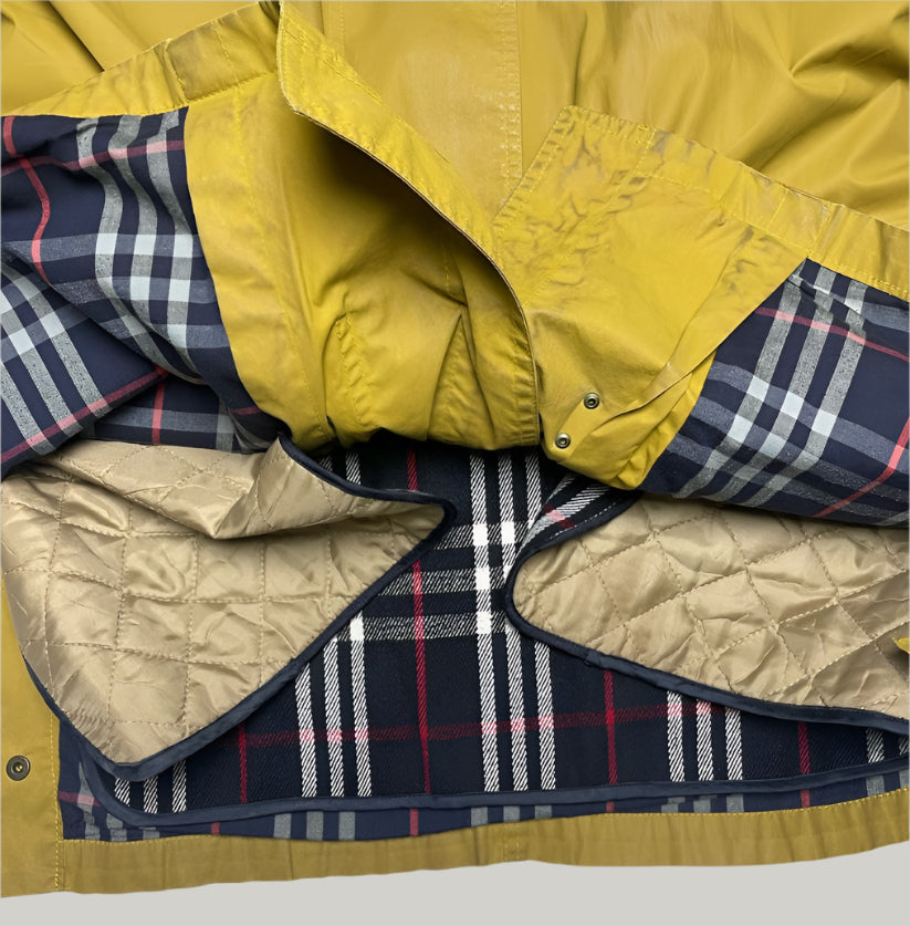 Burberry Prorsum Mustard Yellow Clasp Coat