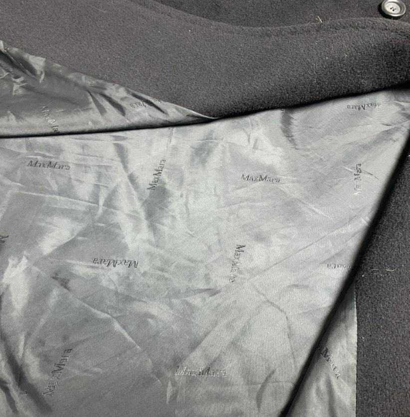 Max Mara Black Double-Breasted Coat