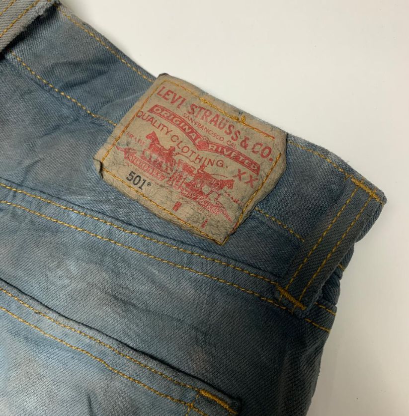 Vintage Levi's 501 Jeans – Custom Bleach Tie-Dye