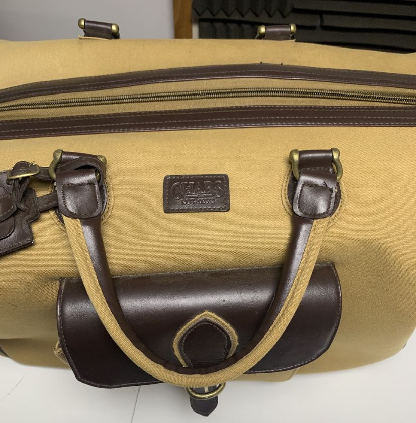 Chaps Light Brown Duffle Bag