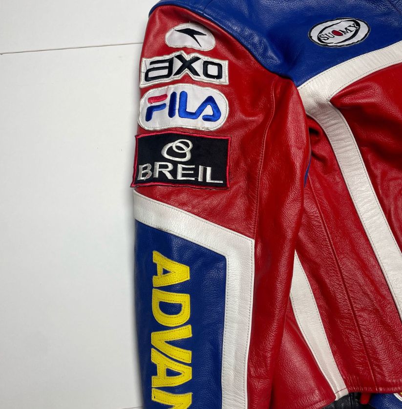 Vintage Fila x Ducati Racing Leather Jacket