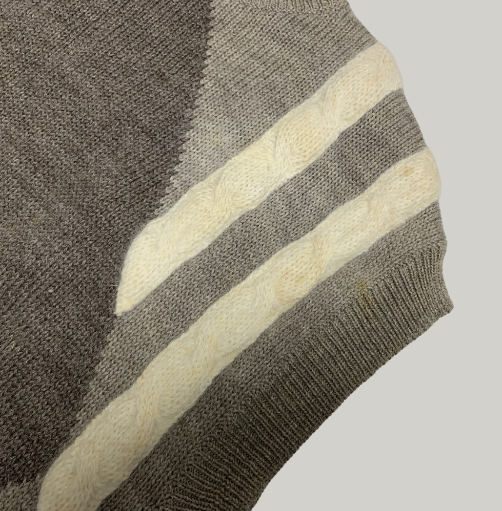 Yarell Hand-Knitted Patchwork Sweater Vest