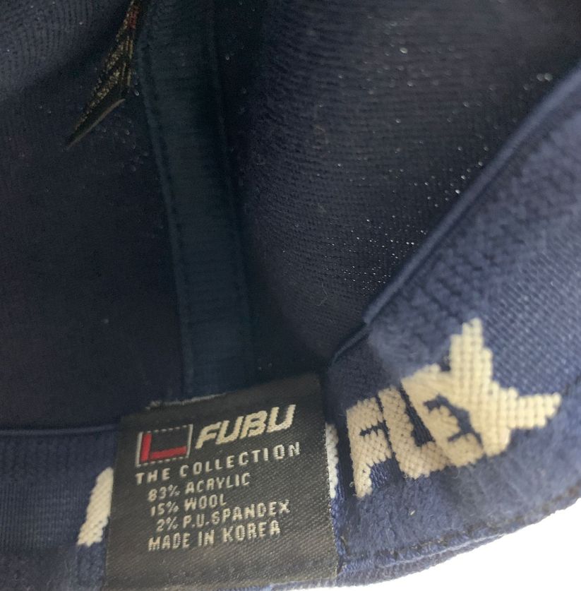FUBU Navy and Red "The Collection" Flex Baseball Cap