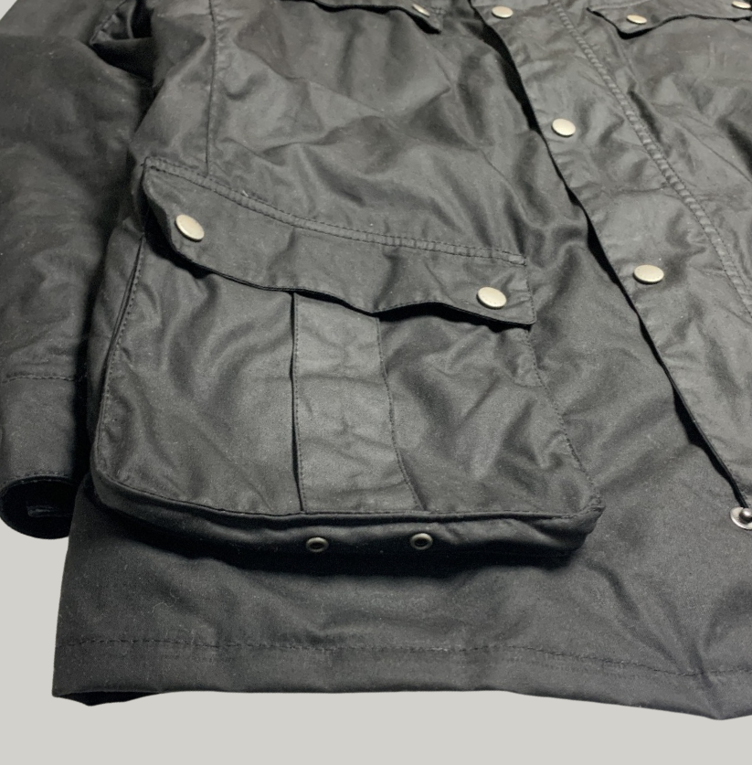 Barbour International Black Waxed Jacket