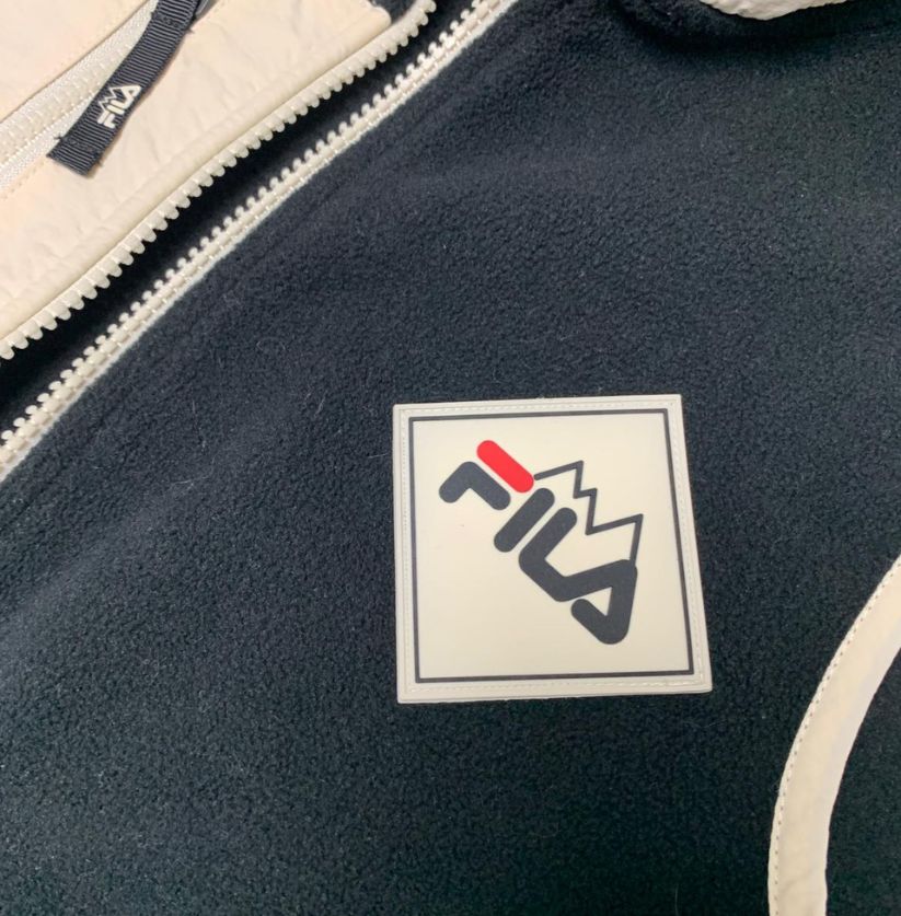 Fila Black & Cream Fleece Vest