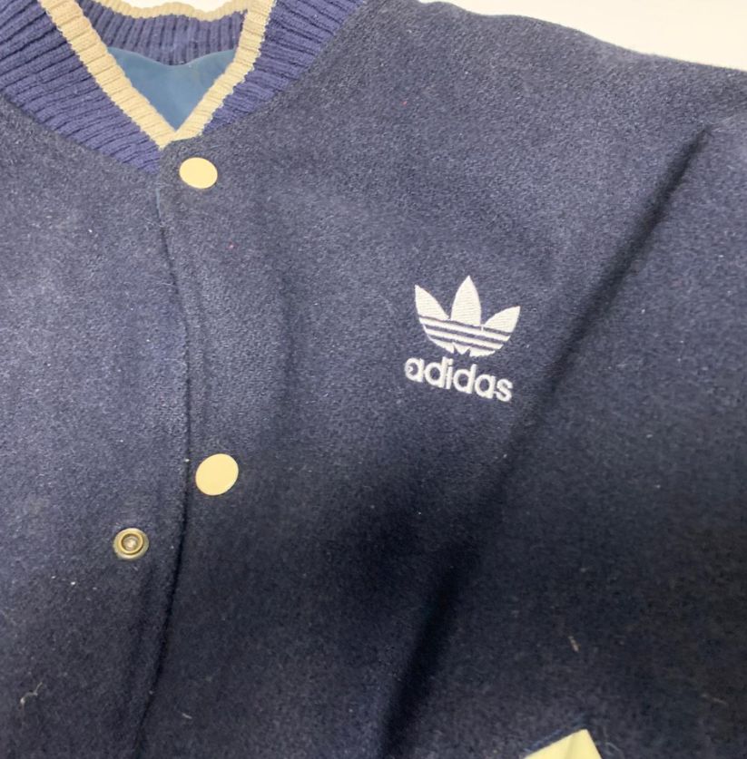 Adidas Wool & Leather Varsity Jacket