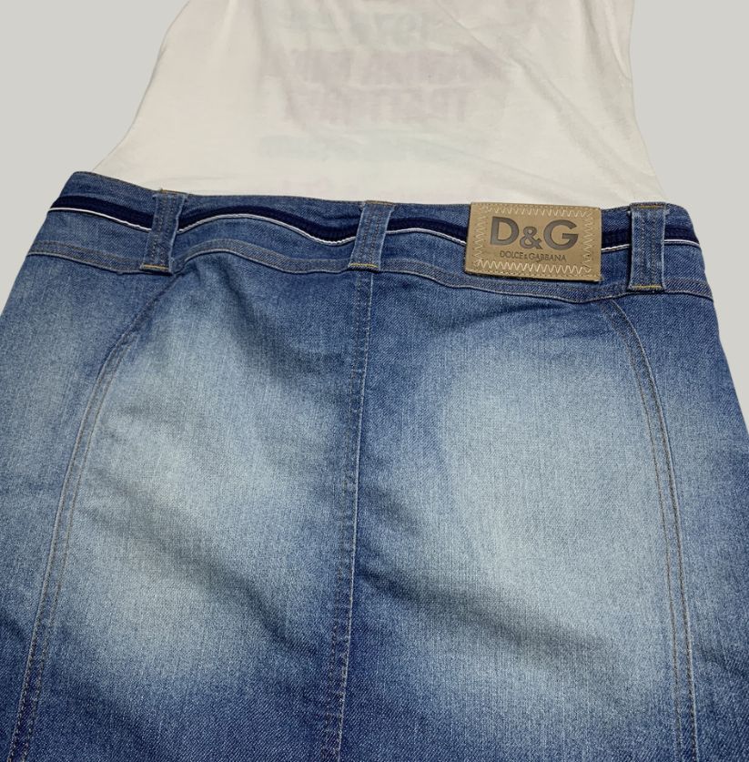 Vintage D&G Denim Skirt & Tank Top Set